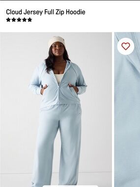 Fabletics Cloud Jersey Full Zip Hoodie